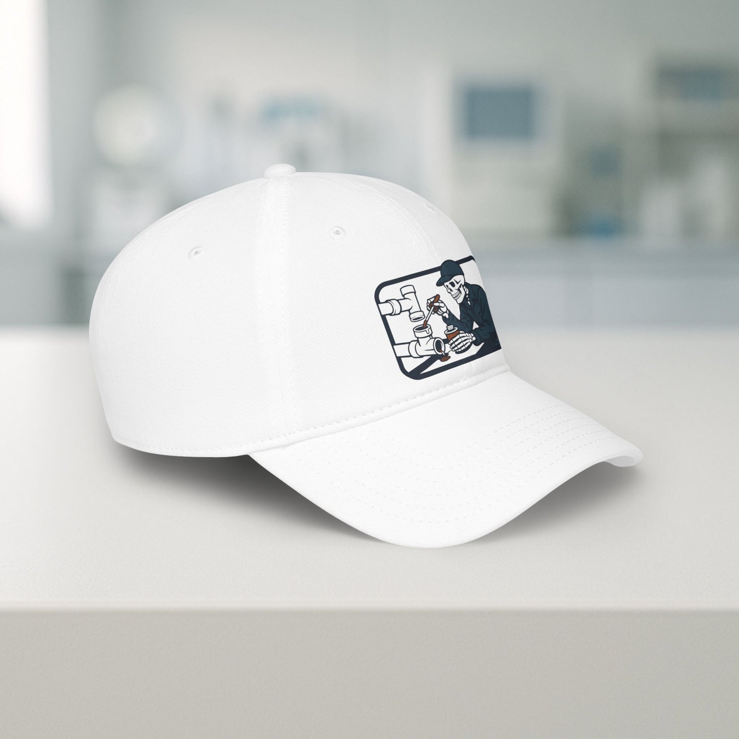 Skeleton Plumber Hat, Plumbing Cap