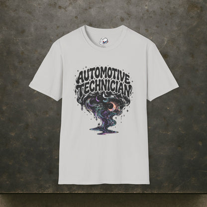 Automotive Technician T-Shirt, Mechanic Cosmic T-Shirt