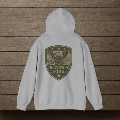 'Duct Tape Certified' Hoodie, Motivational Sweater