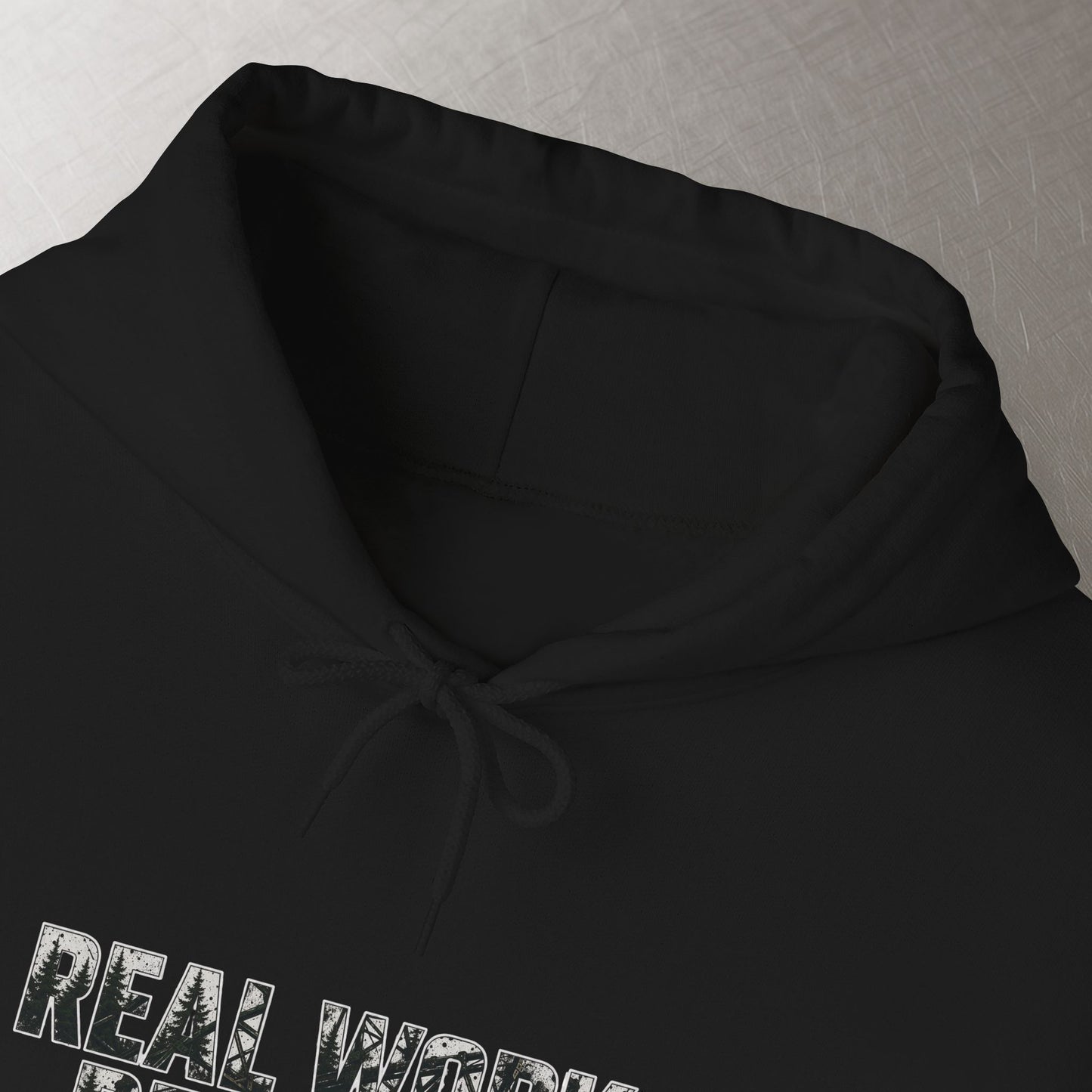 'Real Work Real Pay' Men's Hoodie, Motivational Sweater