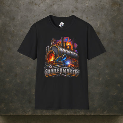 Boilermaker Fire & Steel T-Shirt, Pressure Vessel Welding Shirt