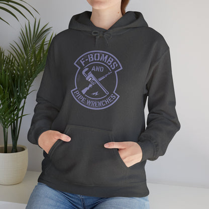 'F-Bombs and Pipe Wrenches' Hoodie, Motivational Sweater