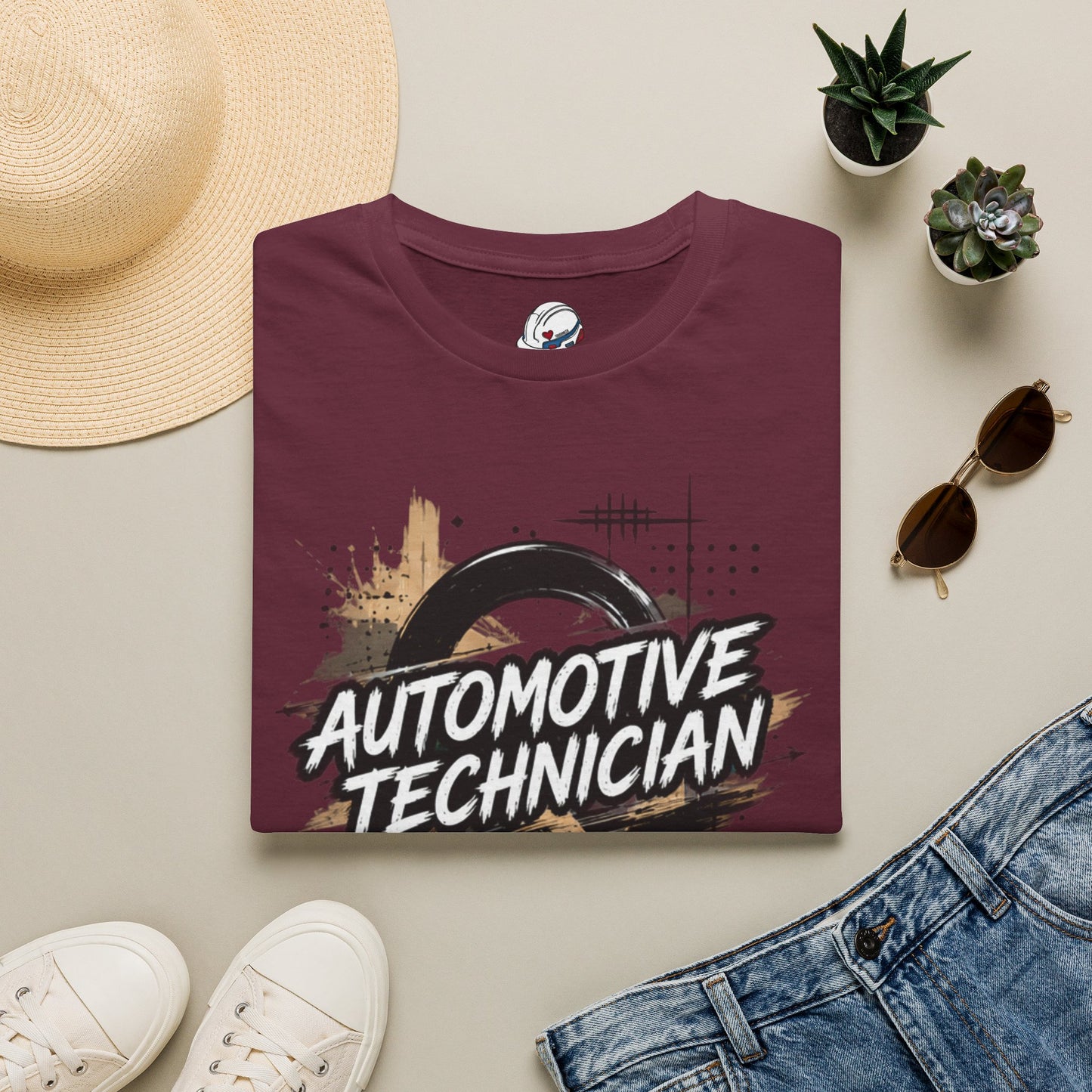 Automotive Technician T-Shirt, Distressed Auto Mechanic T-Shirt