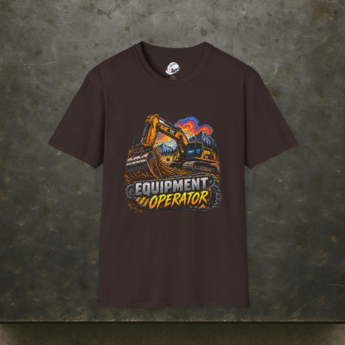 Equipment Operator Excavator T-Shirt, Heavy Equipment Operator Work Shirt