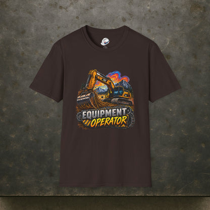 Equipment Operator Excavator T-Shirt, Heavy Equipment Operator Work Shirt