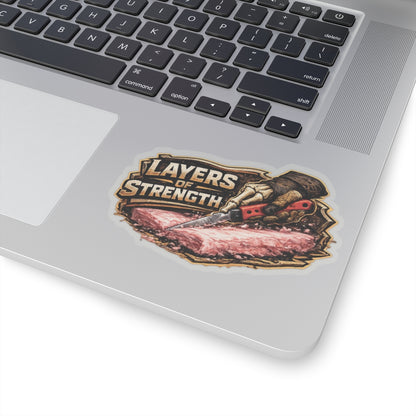 Insulator Skeleton Hand Sticker, Insulator Knife Hardhat Stickers