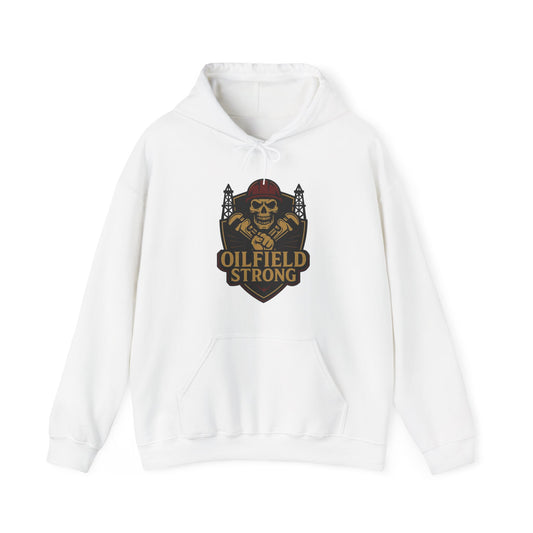 'Oilfield Strong' Men's Hoodie, Motivational Sweater