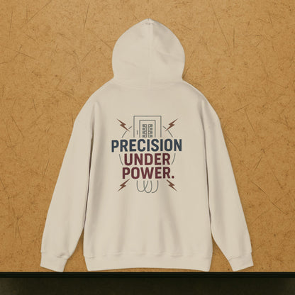 “Precision Under Power” Hoodie, Electrician Sweater