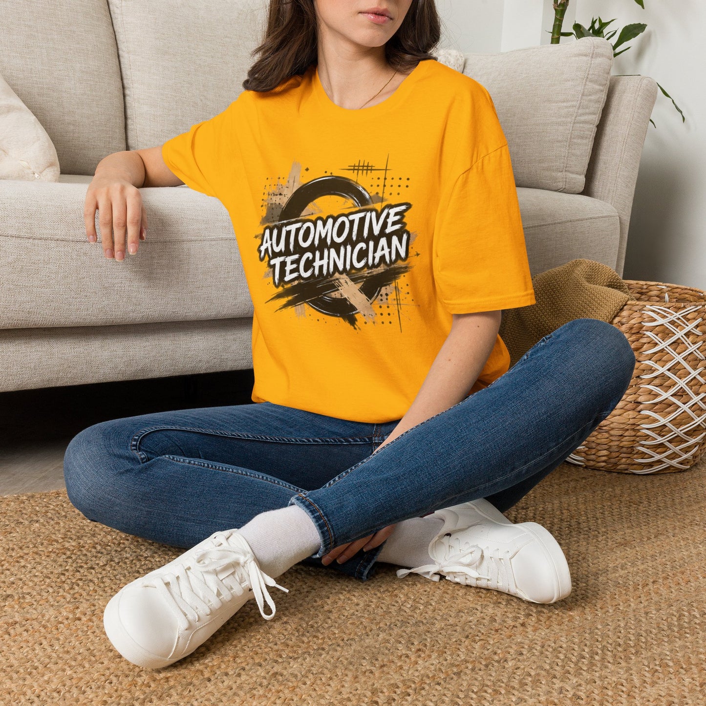 Automotive Technician T-Shirt, Distressed Auto Mechanic T-Shirt