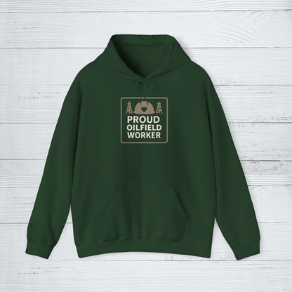 'Proud Oilfield Worker' Hoodie, Motivational Sweater
