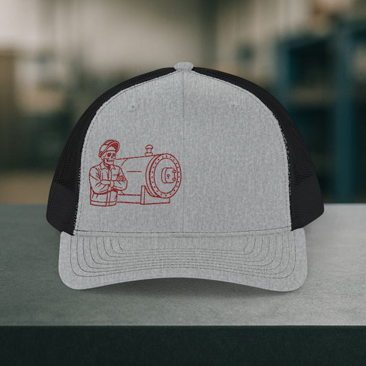 “Boilermaker Visual Skull Design” Hat, embroidered Boilermaker Hat