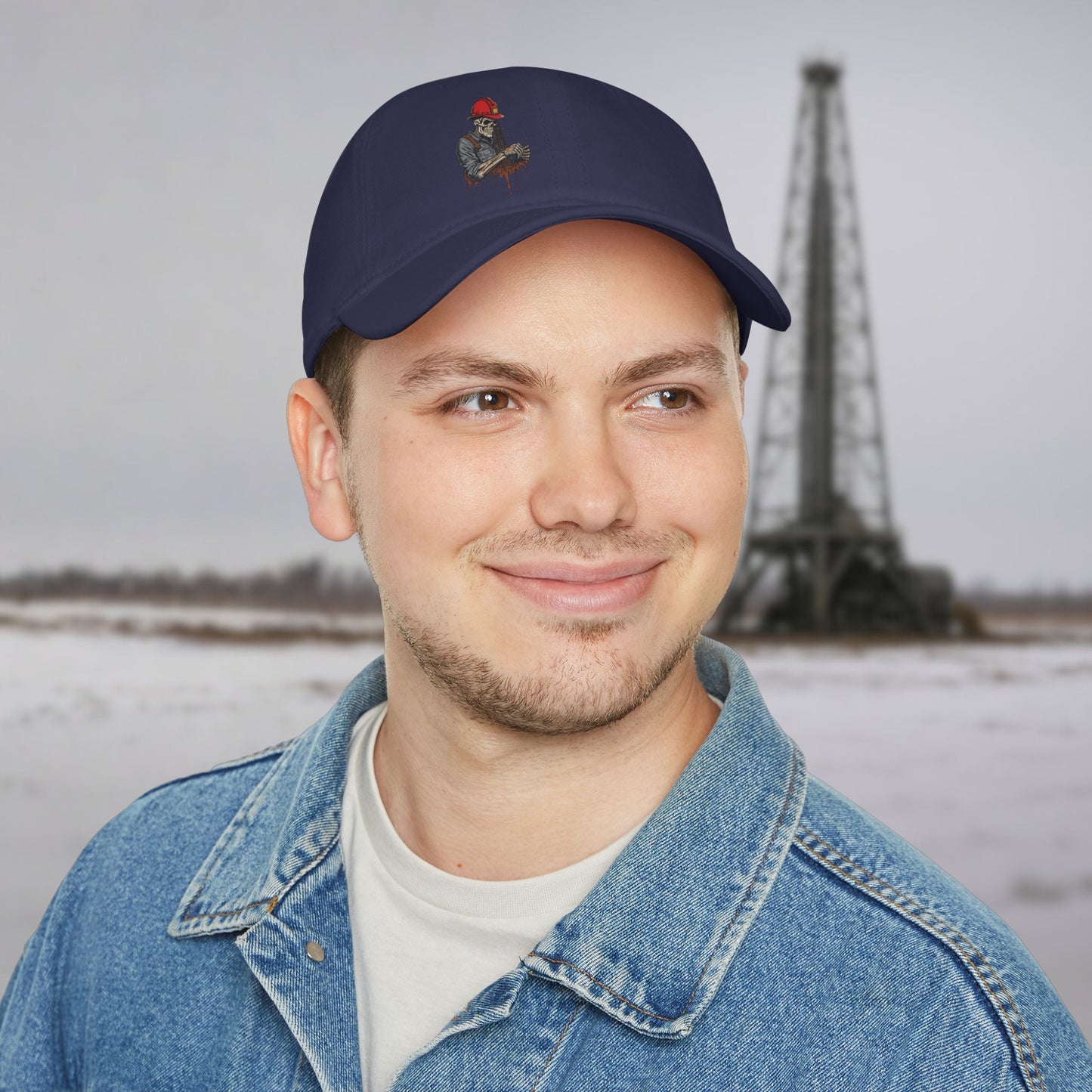 Skeleton Oilfield Worker Visual hat, General Oil cap