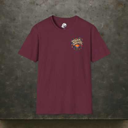 Miles Don’t Lie Semi Driver T-Shirt, Truck Driver Graphic Tee Shirt
