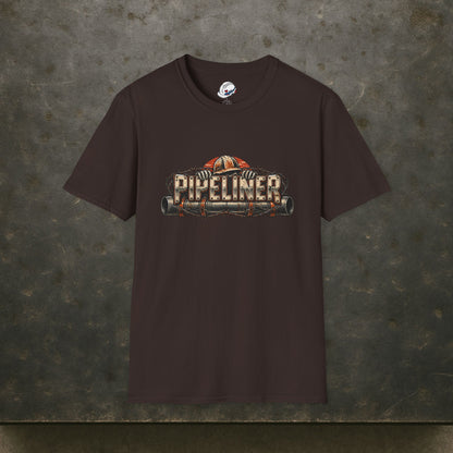 Pipeliner Hardhat Skeleton Hands & Barbed Wire Men's T-Shirt