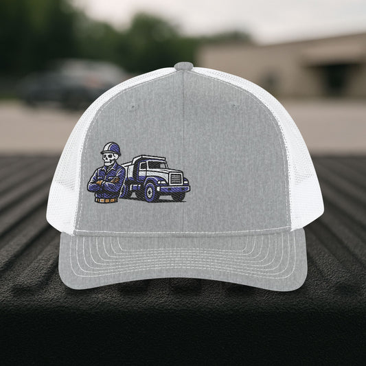 Equipment Operator Skeleton hat, Equipment Operator embroidered cap