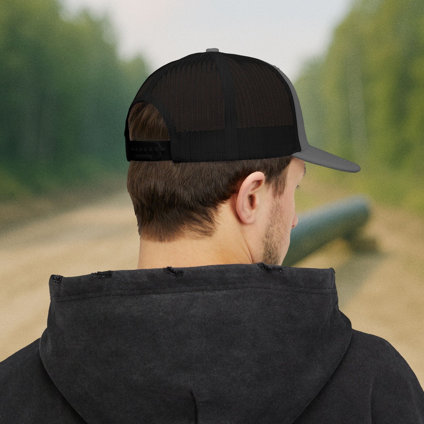 Pipeliner Embroidered Hat, Pipeline Skeleton Cap