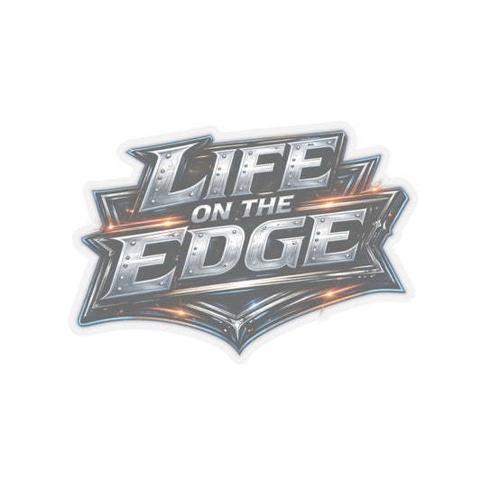 Life on the Edge Sticker, Scaffolder Hardhat Stickers