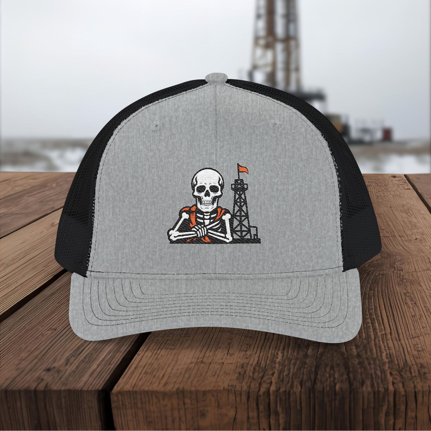 Oil Skeleton Work Hat, Oilfield All-Roles Cap