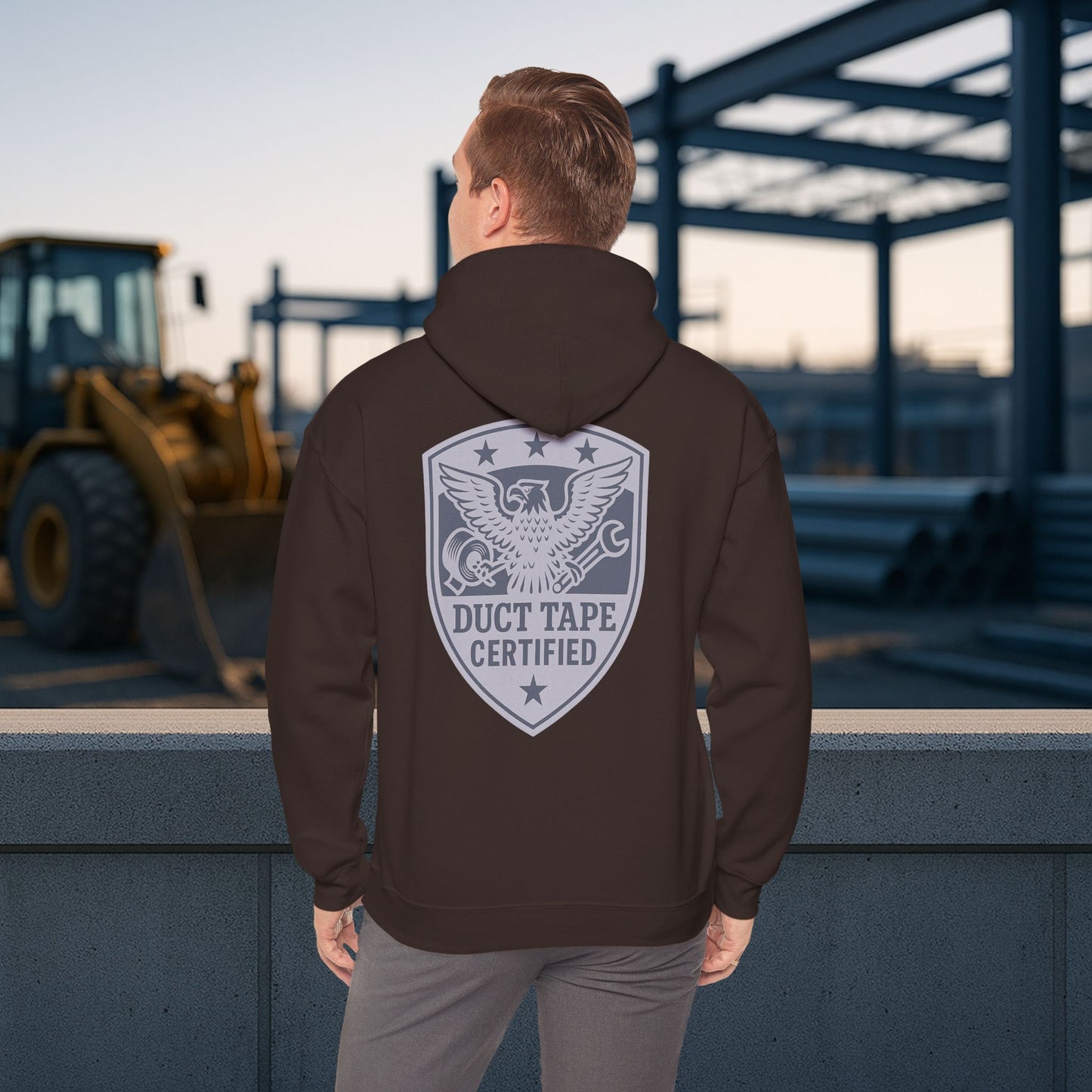 'Duct Tape Certified' Hoodie, Motivational Sweater