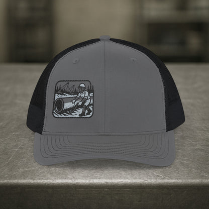 Pipeliner Embroidered Hat, Pipeline Skeleton Cap