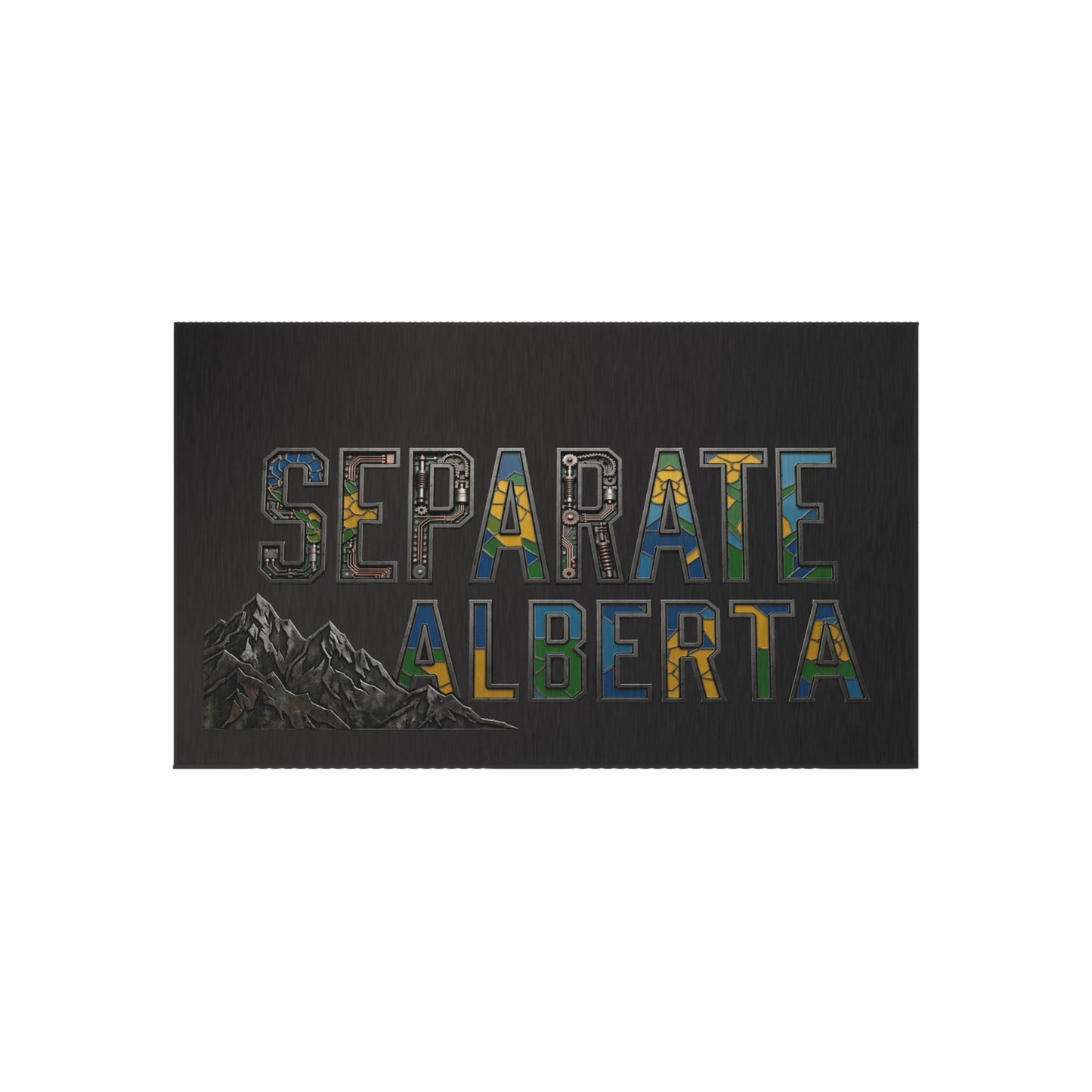 "Separate Alberta" Outdoor Rug, ToughNeck outdoor patio rug