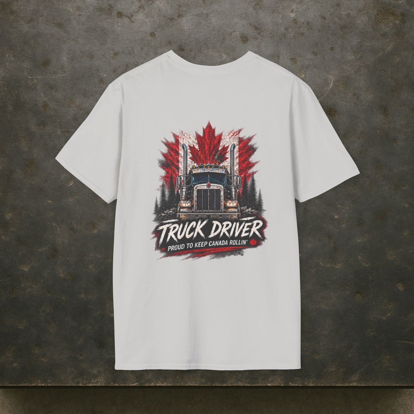 Proud to Keep Canada Rollin’ Semi T-Shirt, Truck Driver Tee Shirt