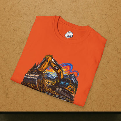 Equipment Operator Excavator T-Shirt, Heavy Equipment Operator Work Shirt