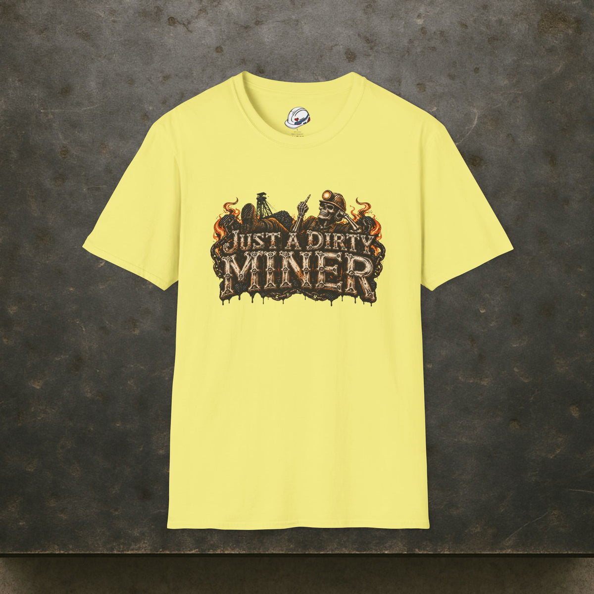 Just a Dirty Miner Skeleton Attitude Men's T-Shirt