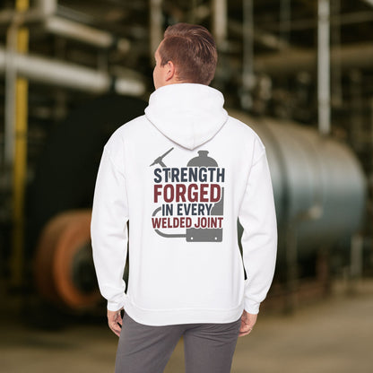 “Strength Forged in Every Welded Joint” Hoodie, Boilermaker Sweater