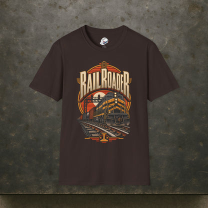Railroader Vintage Freight Locomotive Men's T-Shirt