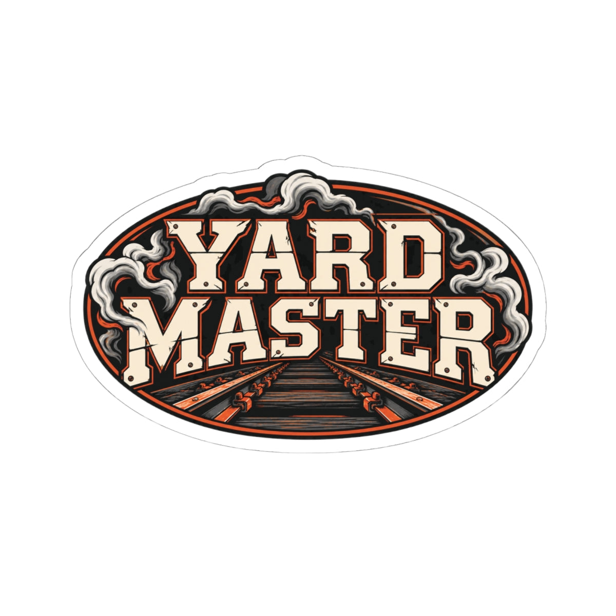 Yard Master, Railroad Men’s Sticker