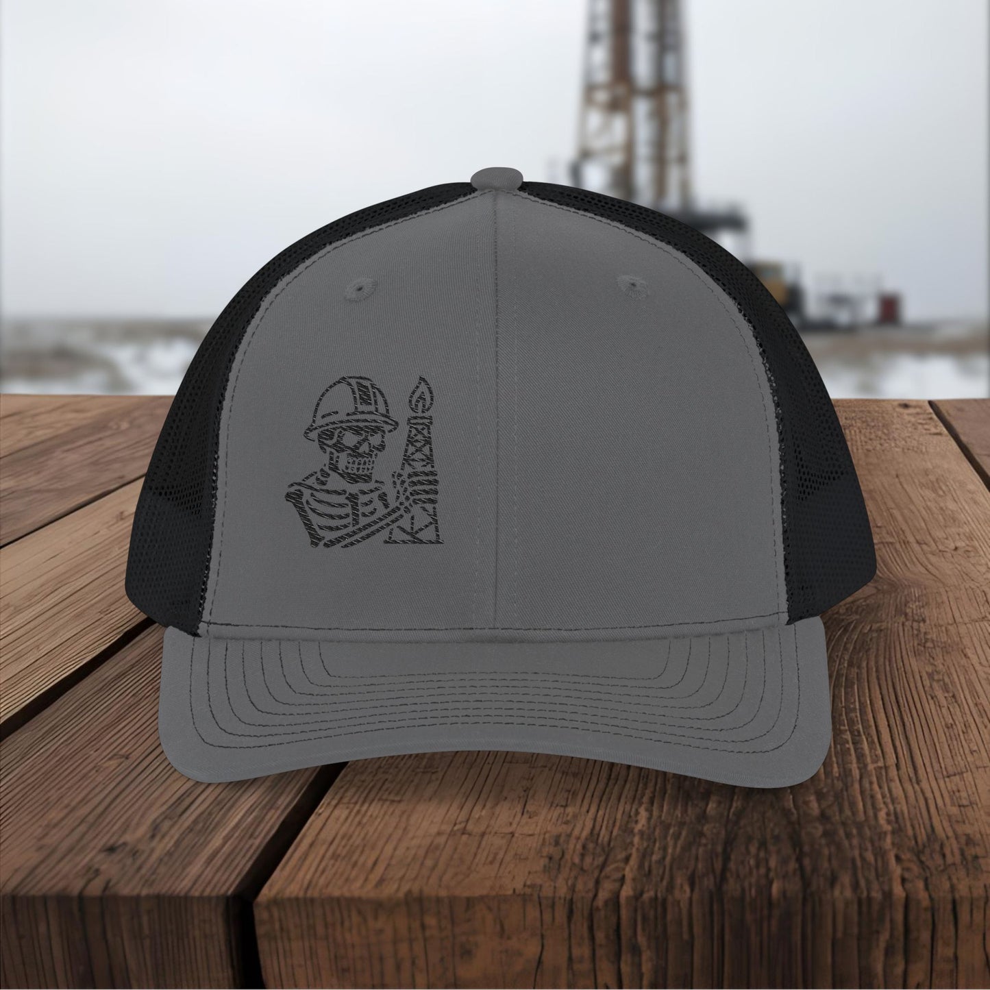 Oilfield Skeleton Workwear hat, Oilfield cap