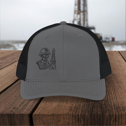 Oilfield Skeleton Workwear hat, Oilfield cap