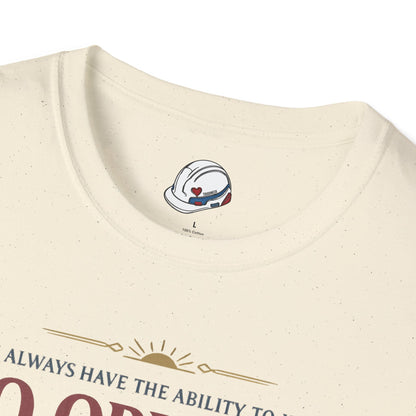 "Ability To Have No Opinion” T-Shirt, Stoic Observer motivational t-shirt