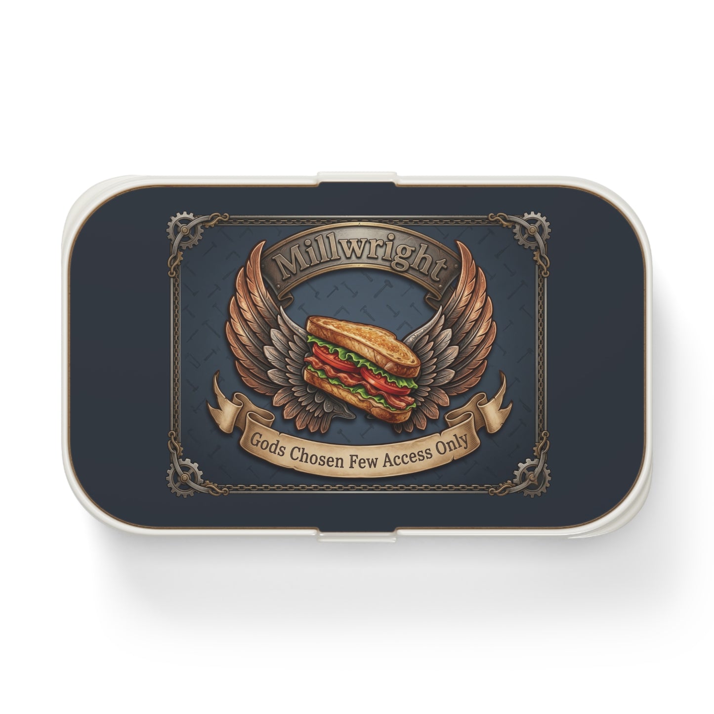 'God's Chosen Few Access Only' Lunch Box, Millwright Funny Food Storage