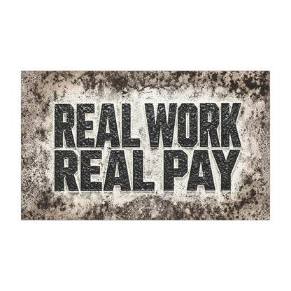 "Real Work Real Pay" Truck Magnet, Trades Real Work Toughneck Magnet