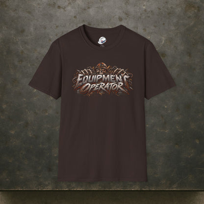 Equipment Operator Skull T-Shirt, Heavy Equipment Operator Work Shirt