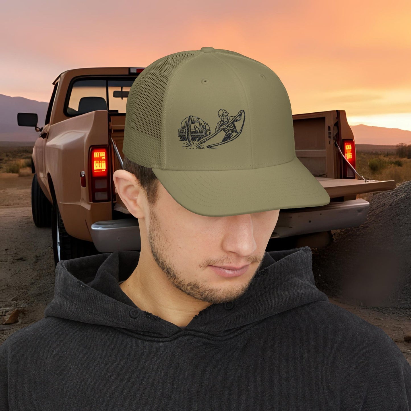 Swamper Embroidered Skeleton hat, Swamping cap