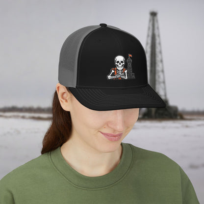Oil Skeleton Work Hat, Oilfield All-Roles Cap