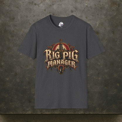 Rig Pig Manager  Derrick Men's T-Shirt
