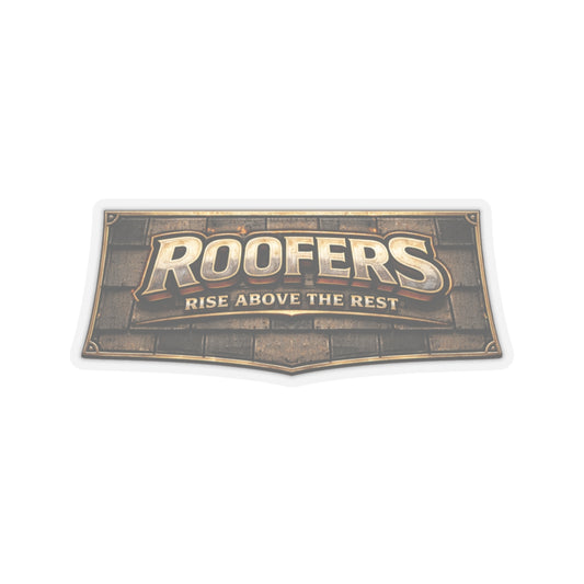 Roofers Rise Above the Rest Sticker, Roofer Hardhat Stickers