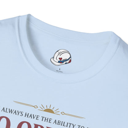 "Ability To Have No Opinion” T-Shirt, Stoic Observer motivational t-shirt