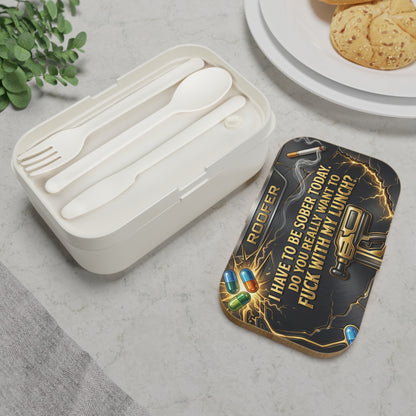 'Don't Mess With My Lunch' Lunch Box, Roofer Funny Food Storage
