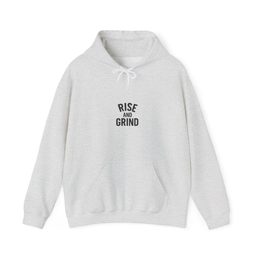 'Rise and Grind' Men's Hoodie, Motivational Sweater