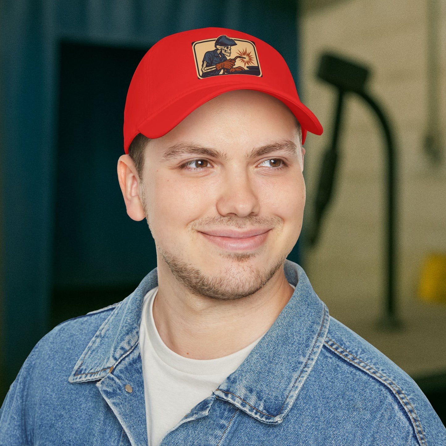 Skeleton Welder Torch Work Hat, Welding Trade Cap