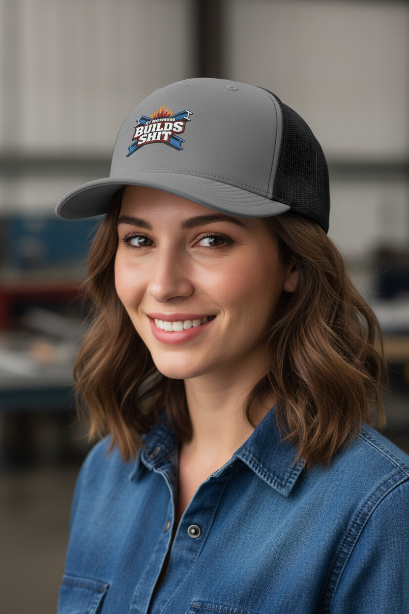 “My Boyfriend Builds Shit” Wife Hat, Trades Spouse Embroidered Cap