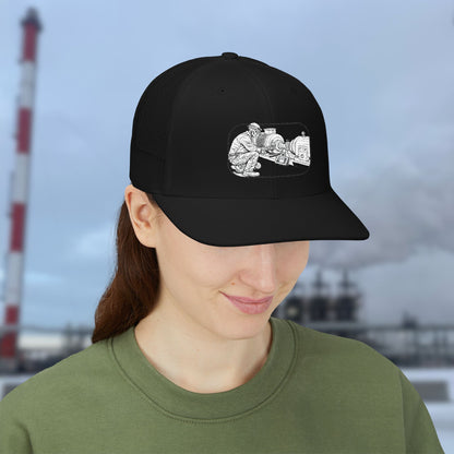 Skeleton Millwright Alignment Hat, Maintenance Cap