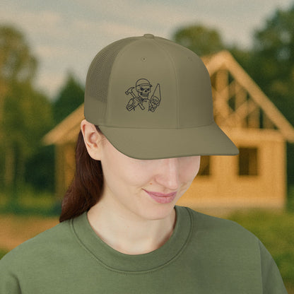 Carpenter Workwear hat, Carpenter skeleton cap