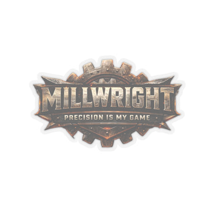 Millwright Precision Is My Game Sticker, Millwright Hardhat Stickers