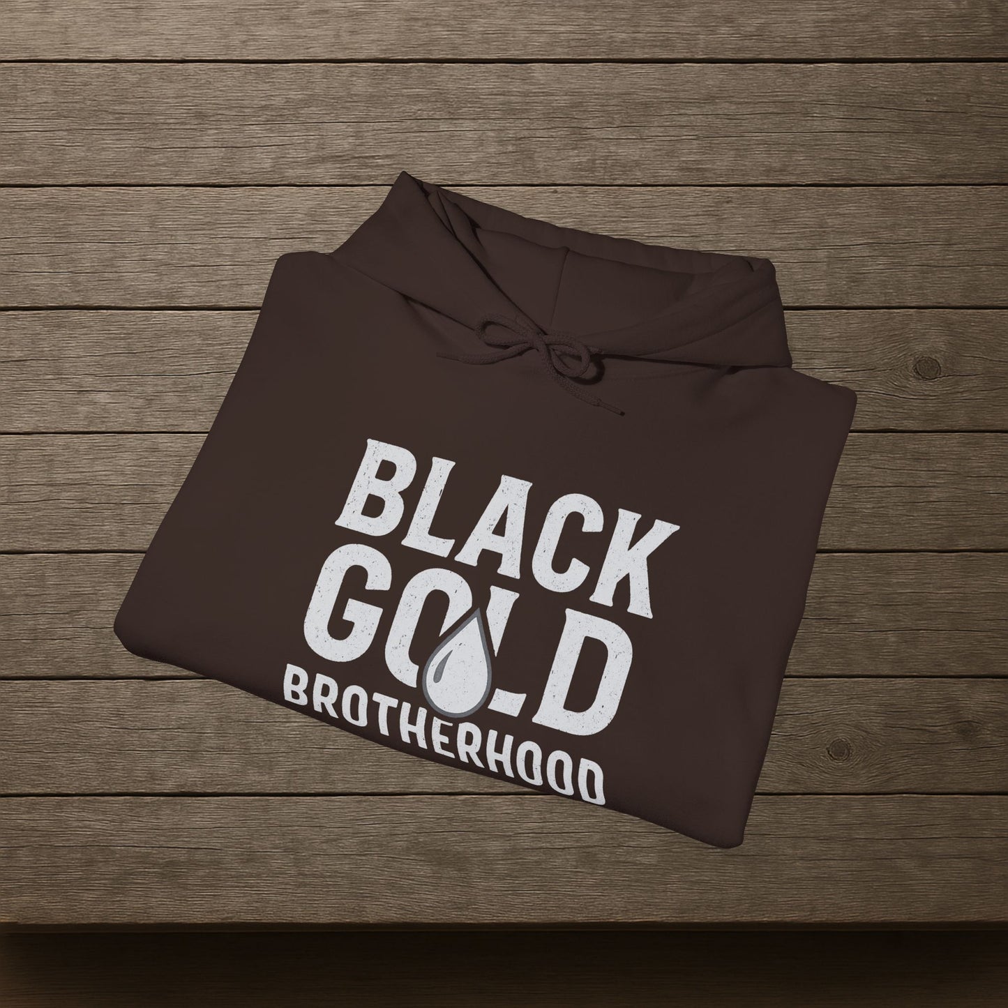 'Black Gold Brotherhood' Hoodie, Motivational Sweater